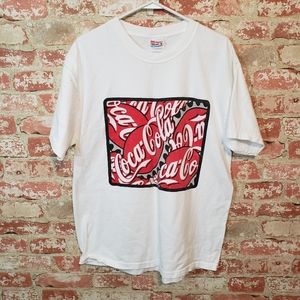 Y2K Coca-Cola Tee printed on Hanes in L